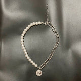 Boho Pearls Choker Necklace, Women's  Jewelry