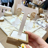 Shell Flower Earrings, Women's Jewelry