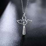Silver Necklace & Cross Pendant, Men's  Jewelry