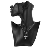 Silver Necklace & Cross Pendant, Men's  Jewelry