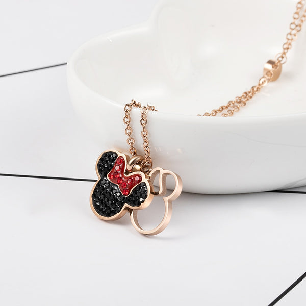 Mouse Pendant Necklace, Women's Jewelry