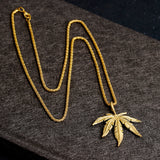 Maple Leaf Pendant Necklace, Women's Jewelry