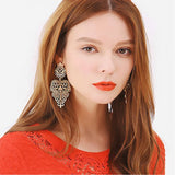 Bohemian Big Pendants Drop Earrings, Women's Jewelry