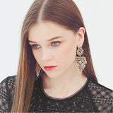 Bohemian Big Pendants Drop Earrings, Women's Jewelry