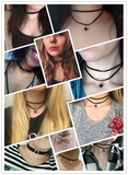 Velvet Strip Chokers Necklace, Women's Jewelry