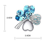 Four Leaf Gemstone Pendant, Women's  Jewelry