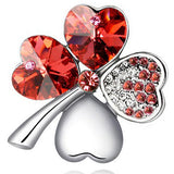 Four Leaf Gemstone Pendant, Women's  Jewelry