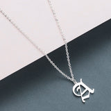 A-Z Letter Pendant Necklace, Men/ Women's Jewelry