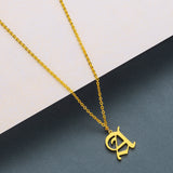 A-Z Letter Pendant Necklace, Men/ Women's Jewelry