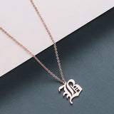 A-Z Letter Pendant Necklace, Men/ Women's Jewelry
