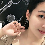 Long Circle Pendant Earrings, Women's  Jewelry