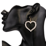 Gold Heart  Earrings,Women Jewelry