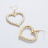 Gold Heart  Earrings,Women Jewelry