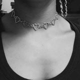 Love Heart Choker Necklaces, Women's Jewelry