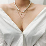 Pearls Chain Necklace, Women's Jewelry