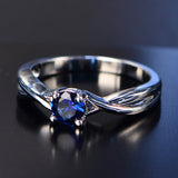 Trendy Blue Sapphire Ring, Women's Jewelry