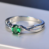 Trendy Blue Sapphire Ring, Women's Jewelry