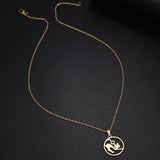 Jumping Cat Choker Pendant Necklace, Women's Jewelry