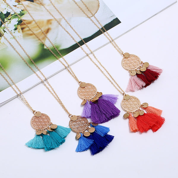 Vintage Boho Necklace, Women's Jewelry