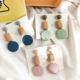 Metal Classic Round Dangle Earrings, Women's  Jewelry