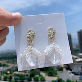White Flower Earrings For Women's Jewelry