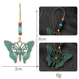 Vintage Ethnic Long Metal Leaf Big Drop Earrings, Women's Jewelry