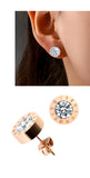 Crystal Round Earrings, Women's Jewelry