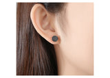 Round Stone Earrings, Women Jewelry