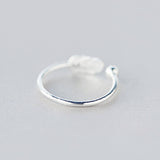 Silver Cute Feather Ring, Women's Jewelry