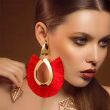 Fashion Bohemian Silk Earrings, Women's  Jewelry