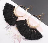Bohemian Fringed Earrings, Women's Jewelry