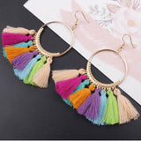 Bohemian Fringed Earrings, Women's Jewelry
