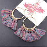 Bohemian Fringed Earrings, Women's Jewelry