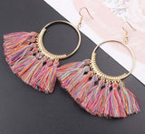Bohemian Fringed Earrings, Women's Jewelry