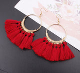 Bohemian Fringed Earrings, Women's Jewelry