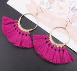 Bohemian Fringed Earrings, Women's Jewelry