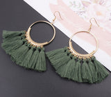 Bohemian Fringed Earrings, Women's Jewelry