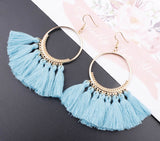 Bohemian Fringed Earrings, Women's Jewelry