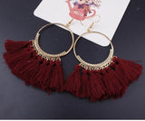 Bohemian Fringed Earrings, Women's Jewelry