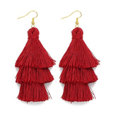 Bohemian Fringed Earrings, Women's Jewelry