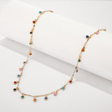 Crystal Beads Pendant Necklace, Women's Jewelry