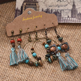 Multiple 3 Pairs Drop Earrings Set, Women's Jewelry