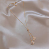 Classic Green Geometric Necklace, Women's Jewelry