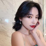 Crystal Star-Moon Earrings, Women's Jewelry