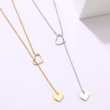 Long Pendant Heart-Shaped Necklaces, Women's Jewelry