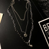 Multi-layer Long Chain Necklace, Women/Men's  Jewelry