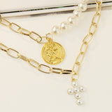 Boho Pearls Choker Necklace, Women's  Jewelry