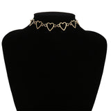 Gothic Short Chain Exaggerated Metal Fashion Love