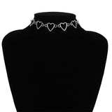 Gothic Short Chain Exaggerated Metal Fashion Love