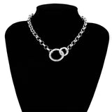 Gothic Short Chain Exaggerated Metal Fashion Love